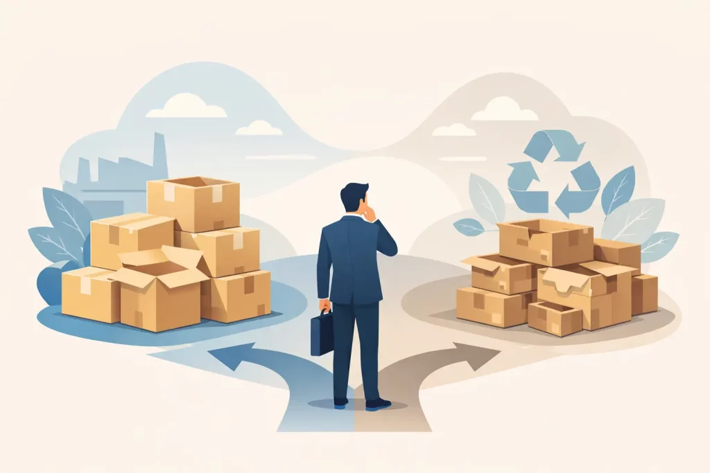 Cartons neufs ou occasion: que choisir ?