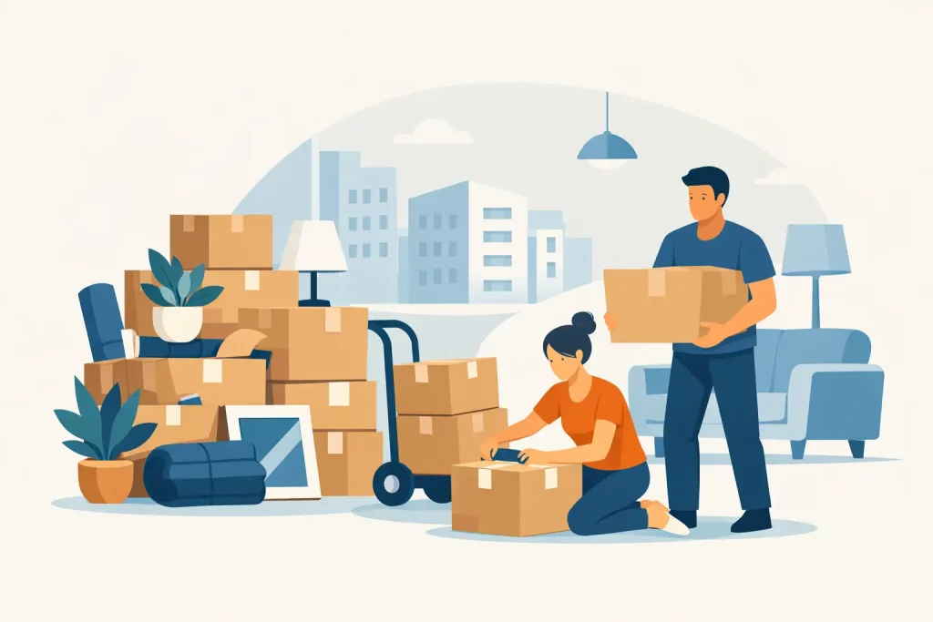 Guide cartons déménagement pour appartement