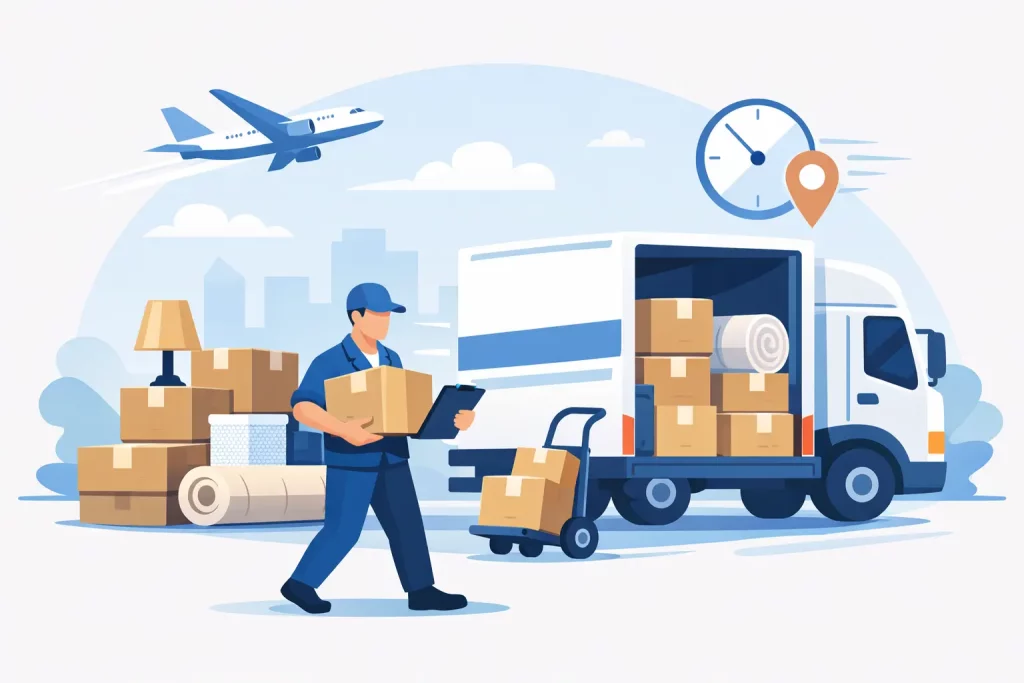 Guide livraison express fournitures déménagement