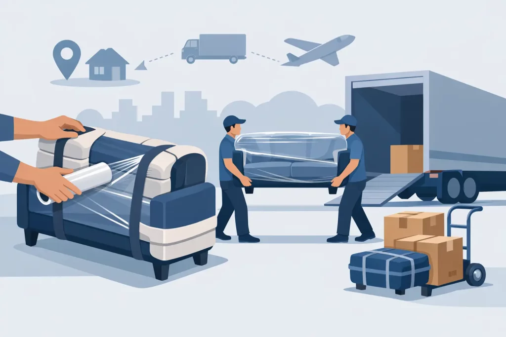 Comment protéger un canapé pendant le transport