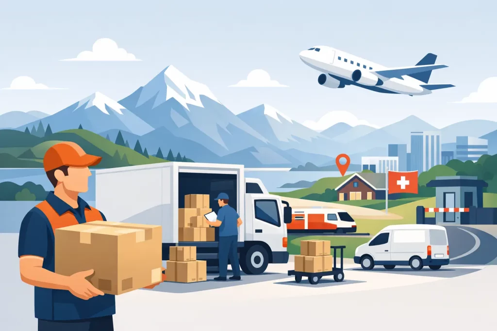 Guide de livraison des cartons en Suisse