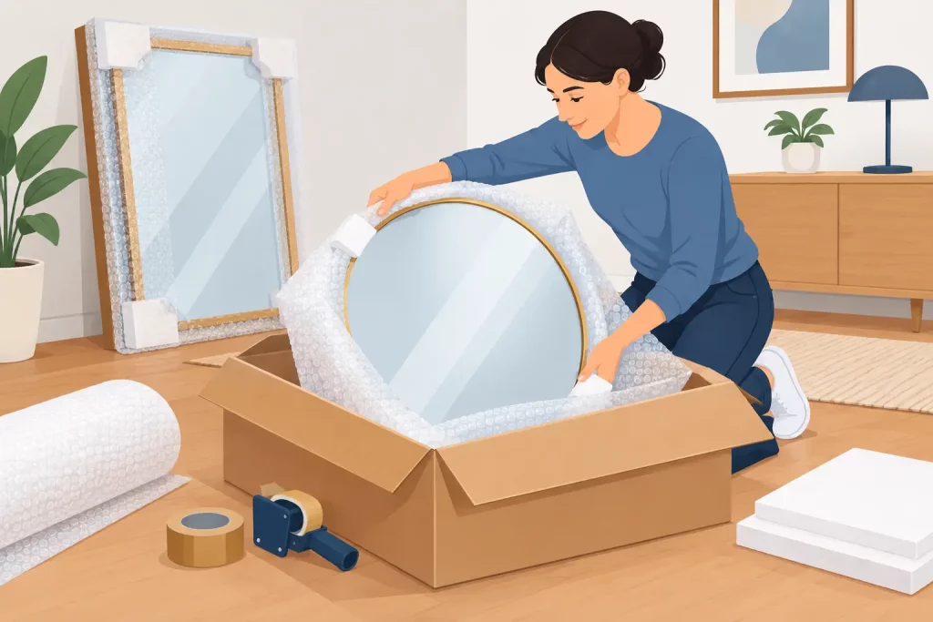 Comment emballer des miroirs sans risque