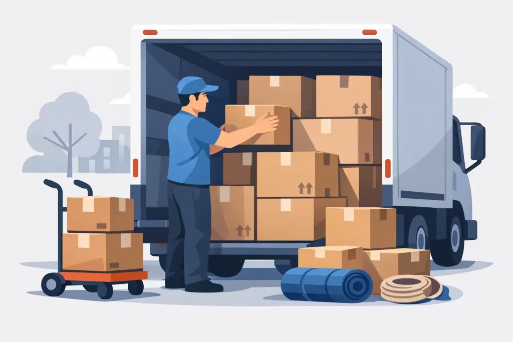 Comment ranger ses cartons dans un camion ?