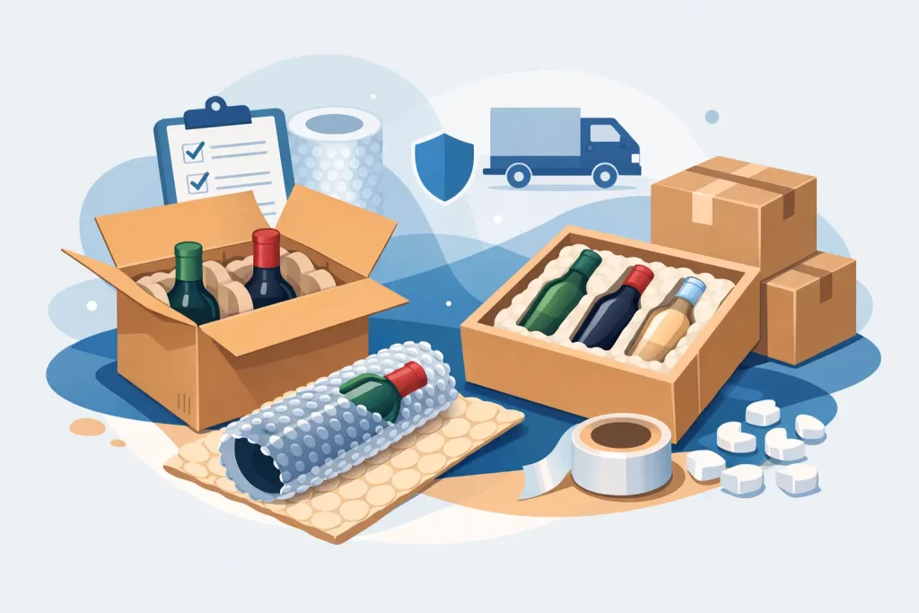 Guide emballage bouteilles sans casse efficace
