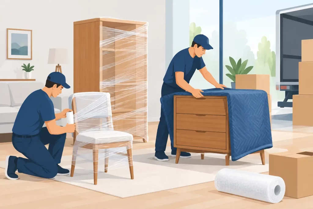 Guide protection meubles en bois pour déménager