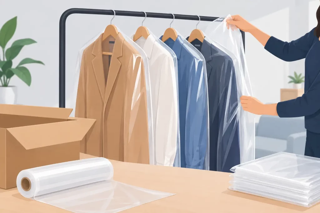 Comment emballer des vêtements suspendus